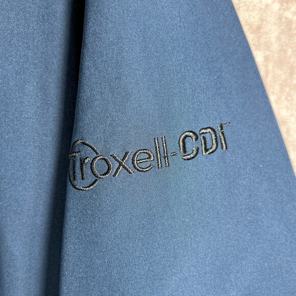 Clique Windbreaker Jacket Mens XL Blue Black Full Zip Outdoor Workwear Lined - Picture 4 of 10